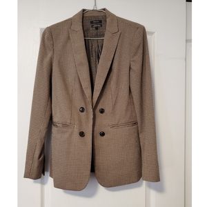 RW&Co Strecth Houndtooth double-breasted blazer